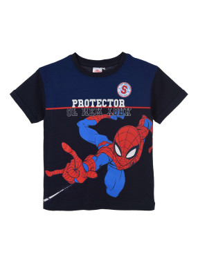 KIDS MOVIE HEROES Παιδική Κοντομάνικη Μπλούζα SPIDERMAN