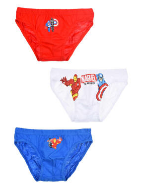 KIDS MOVIE HEROES Lenjerie - set 3 piese Avengersclassic