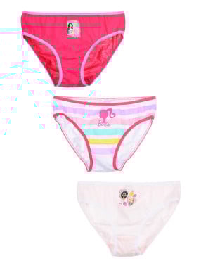 KIDS MOVIE HEROES Lenjerie - set 3 piese Barbie