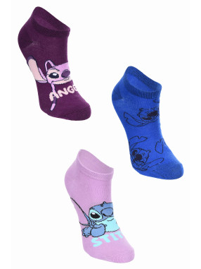 KIDS MOVIE HEROES Sosete – set 3 perechi Liloetstitch