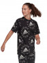 ADIDAS Тениска Essentials Logo Allover Print