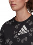 ADIDAS Тениска Essentials Logo Allover Print
