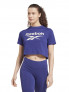 REEBOK Тениска Workout Ready Piping Zip-Up