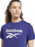 REEBOK Тениска Workout Ready Piping Zip-Up