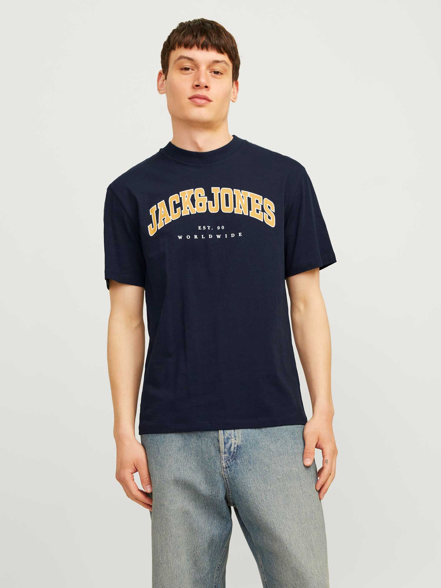 Tricou Jjecaleb Varsity Tee Ss O-neck Noos