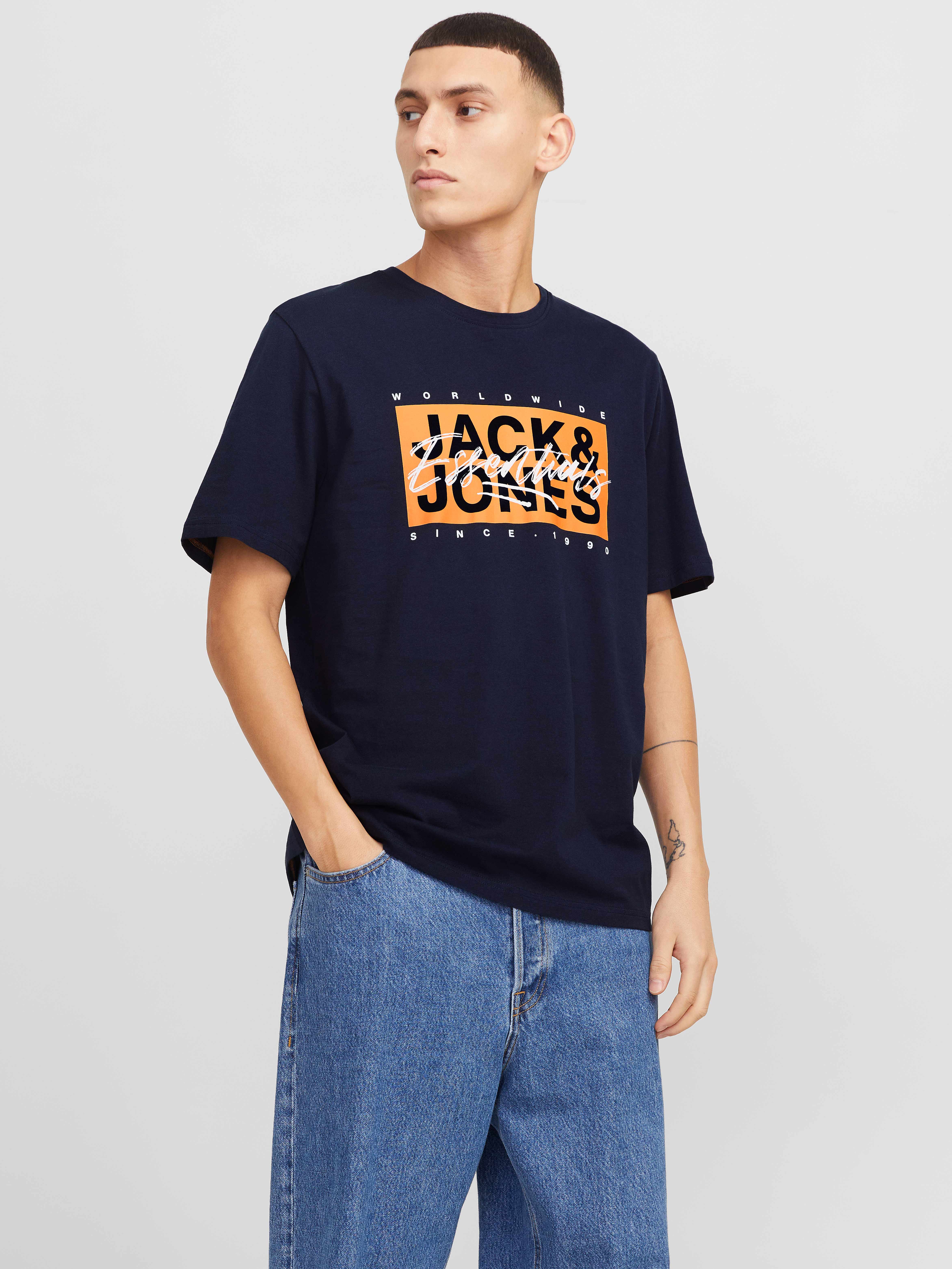 Tricou Jjcolton Ss Crew Neck Ln