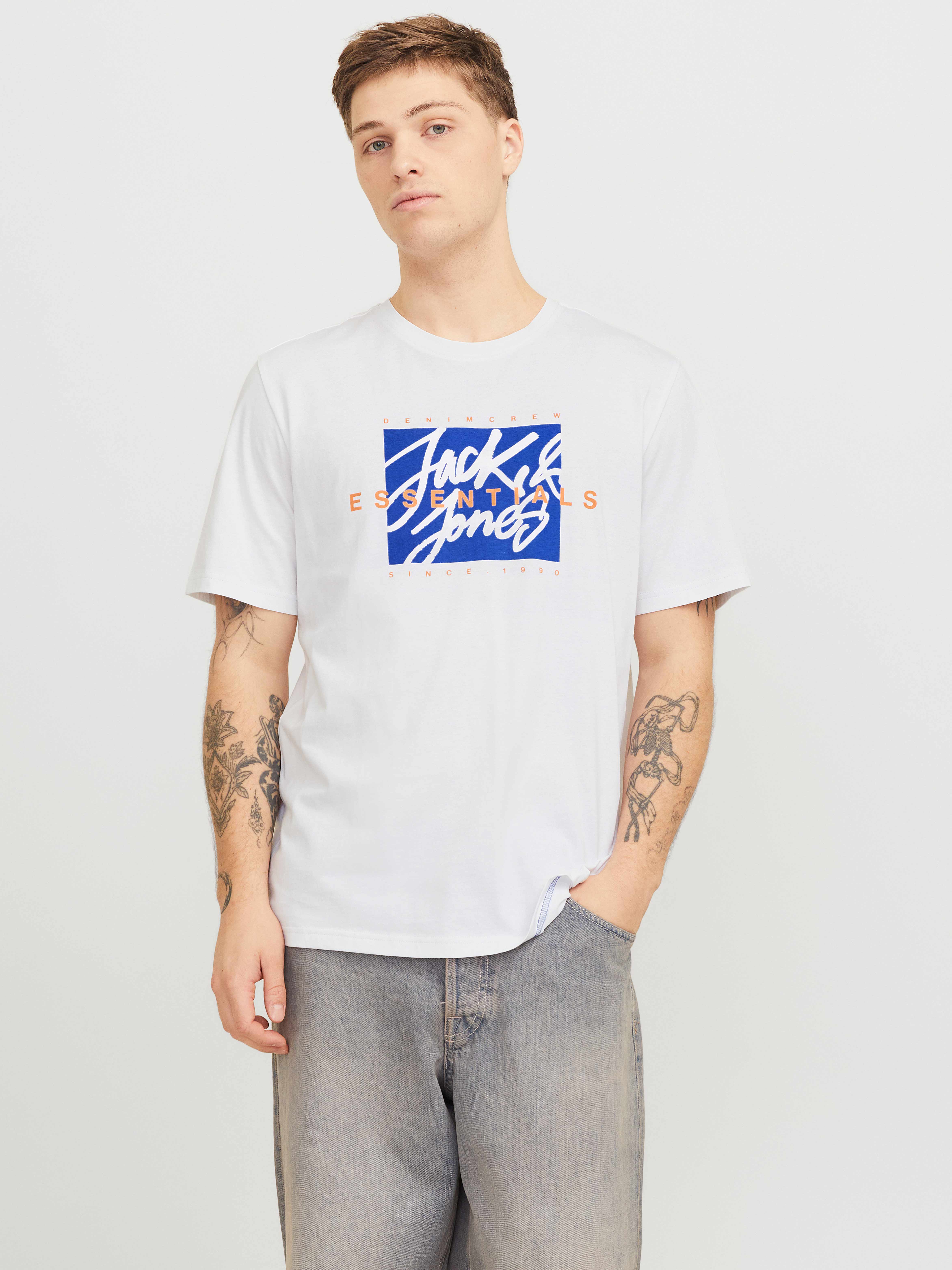 Tricou Jjcolton Ss Crew Neck Ln