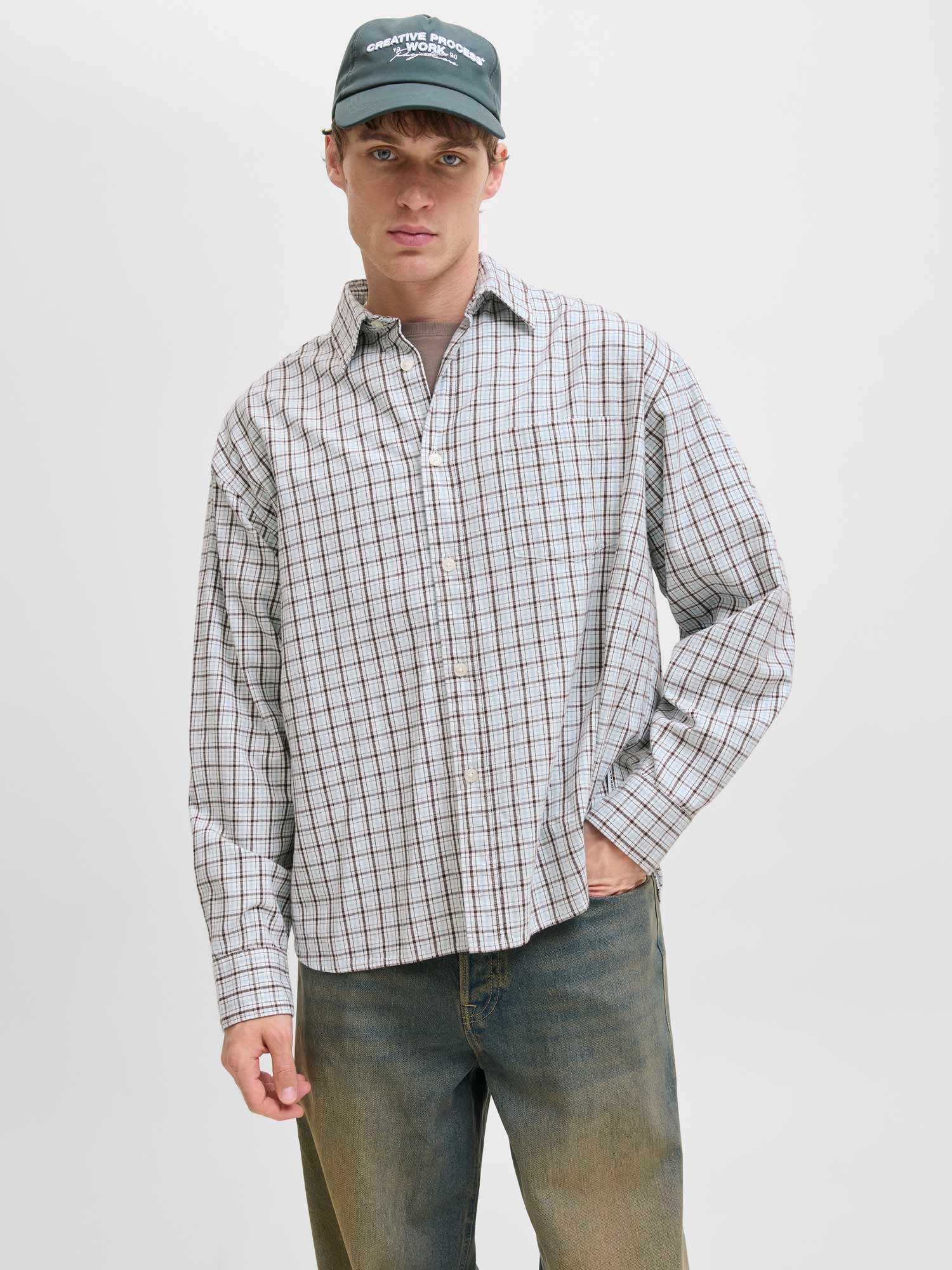 Camasa Jormeadows Oversized Check Ls