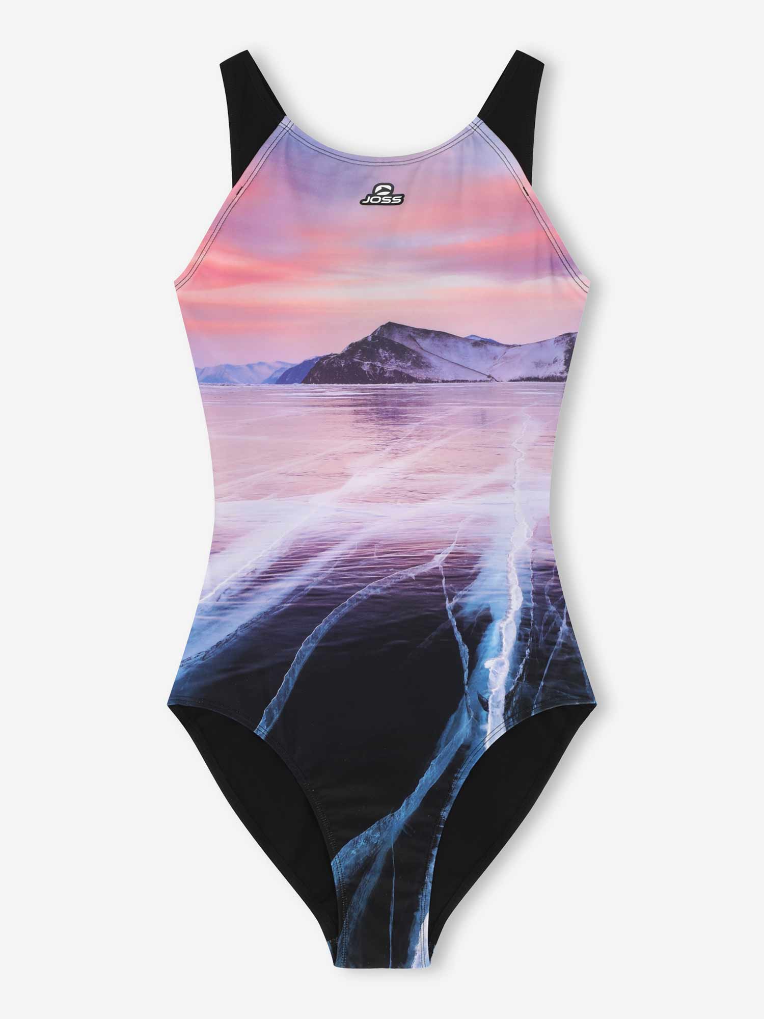 JOSS Цял бански Womens AOP Training Swimsuit