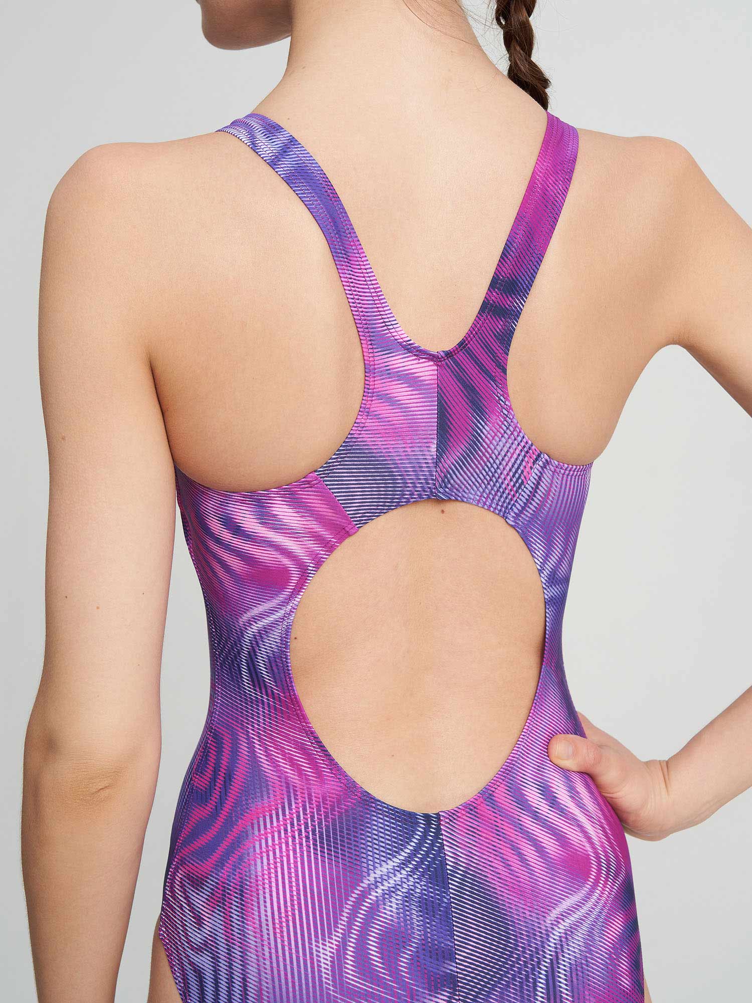 JOSS Цял бански Womens AOP Training Swimsuit