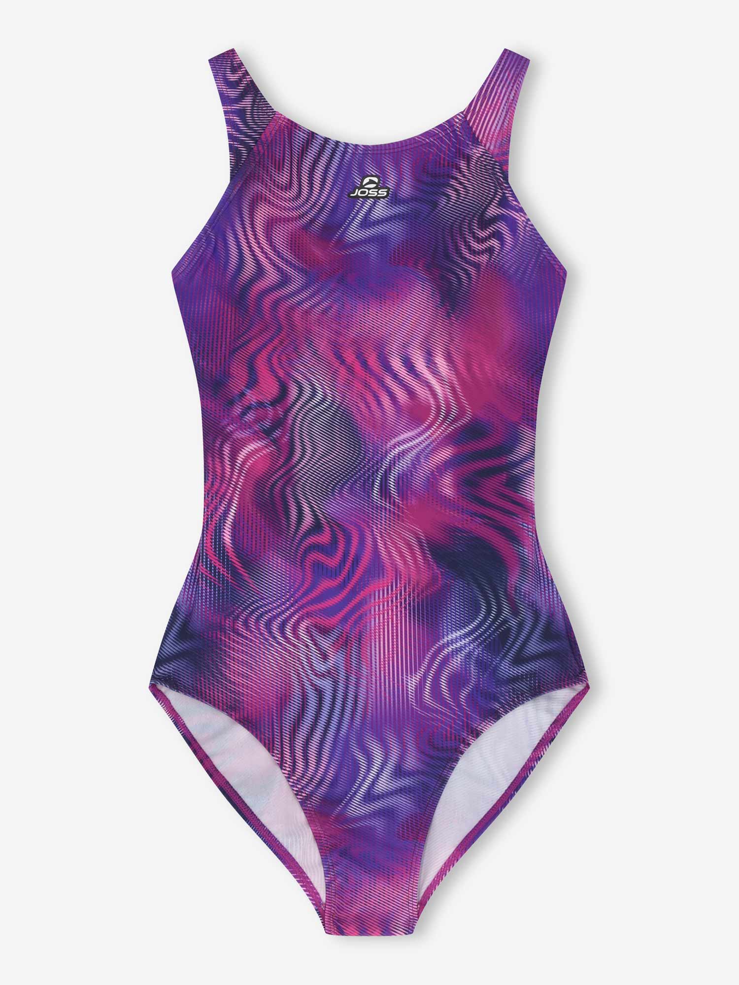 JOSS Цял бански Womens AOP Training Swimsuit