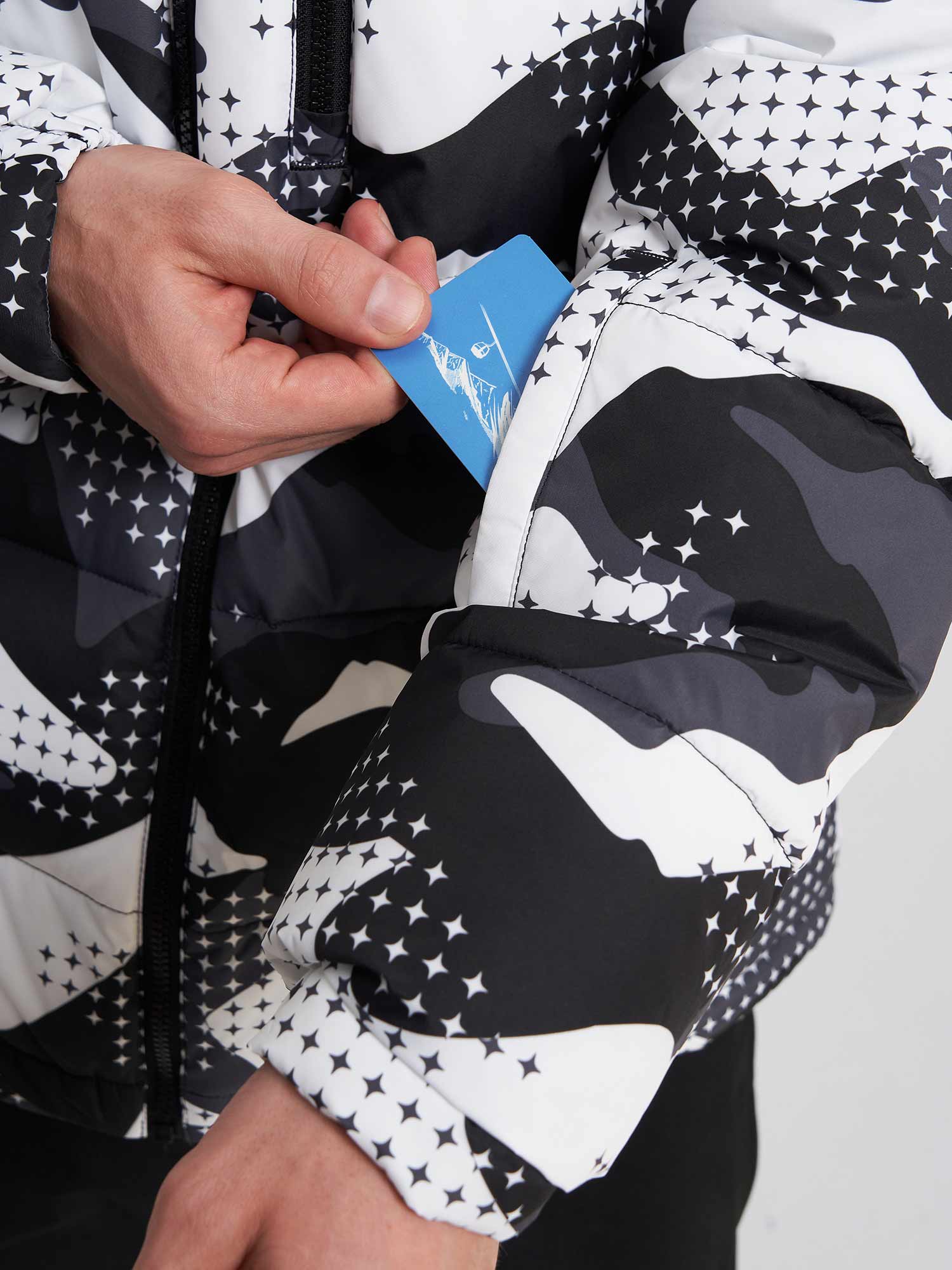 GLISSADE Ски яке Mens Faux Down Jacket