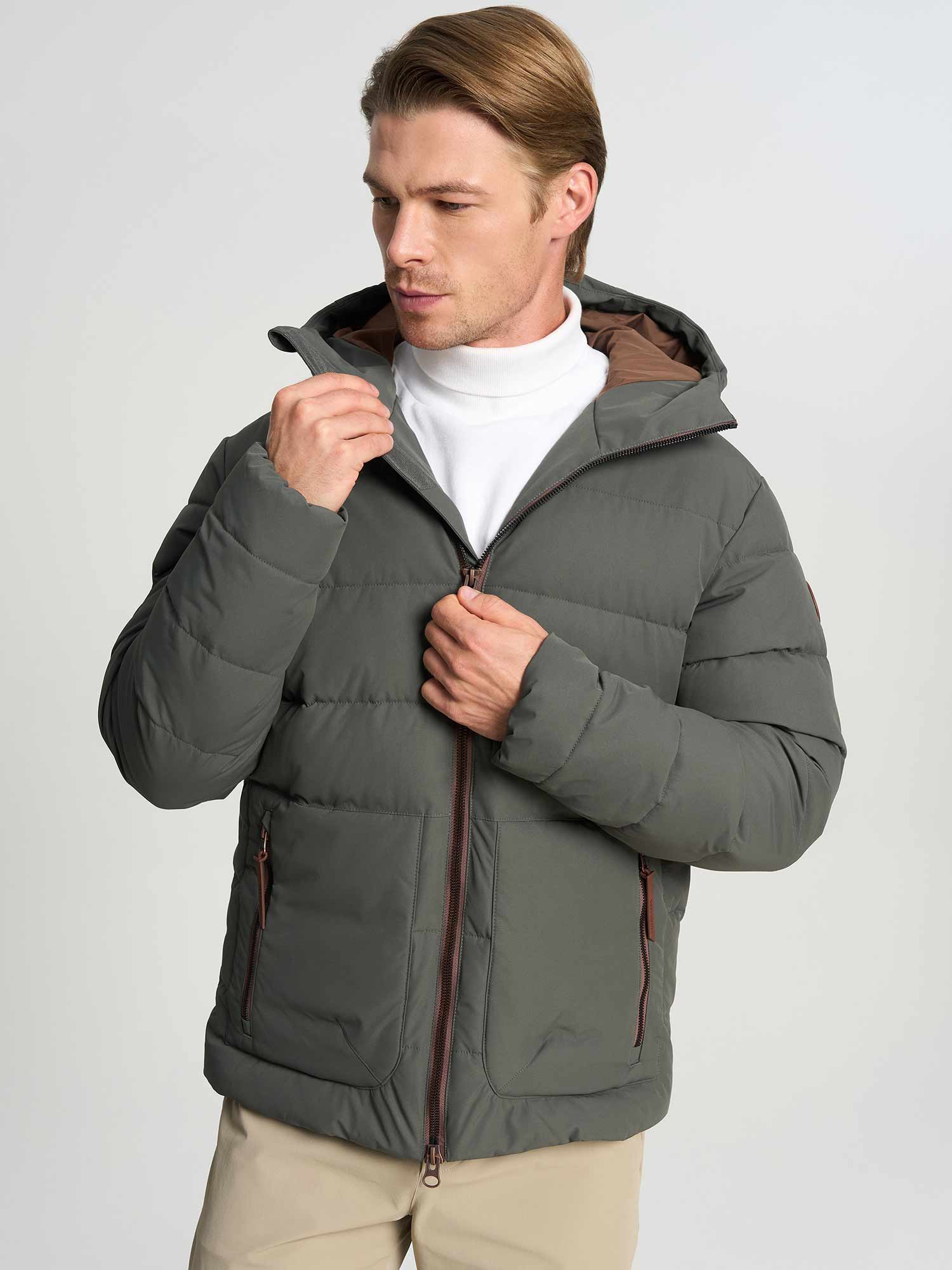 Geaca Mens Travel Faux Down