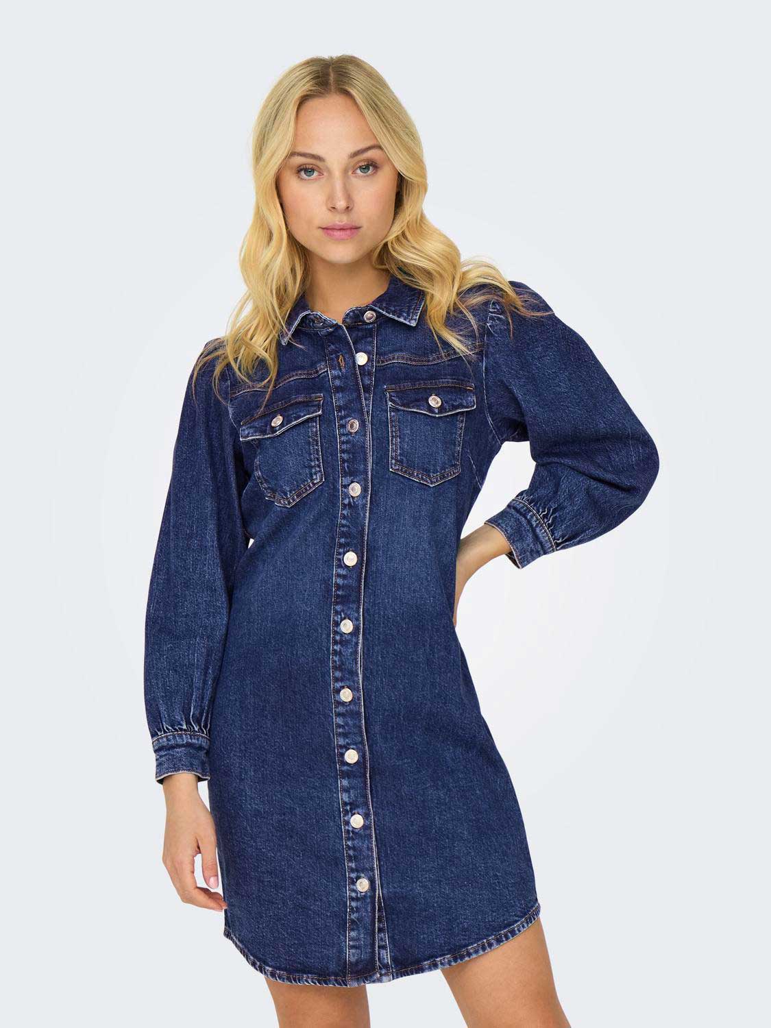Rochie Onlallie Ls Stretch Dnm Azg