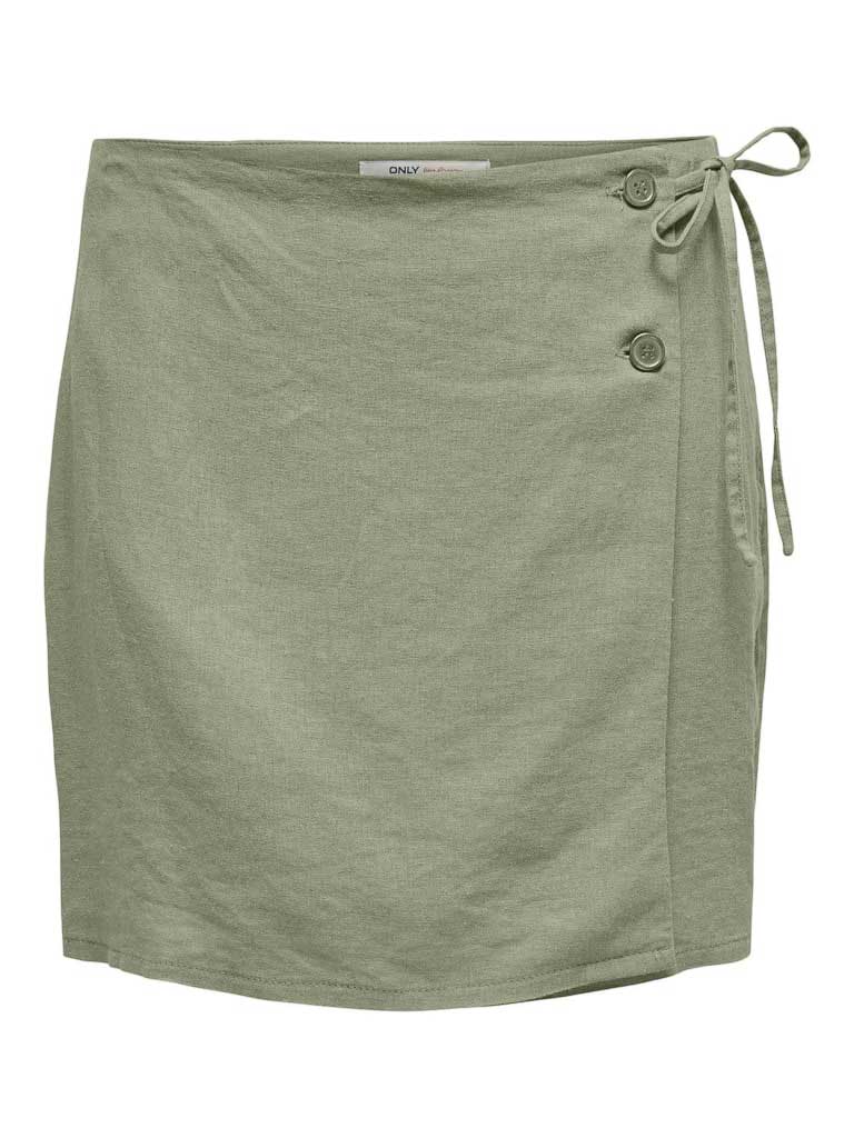 Fusta Onlcaro Mw Wrap Linen Bl Cc Pnt