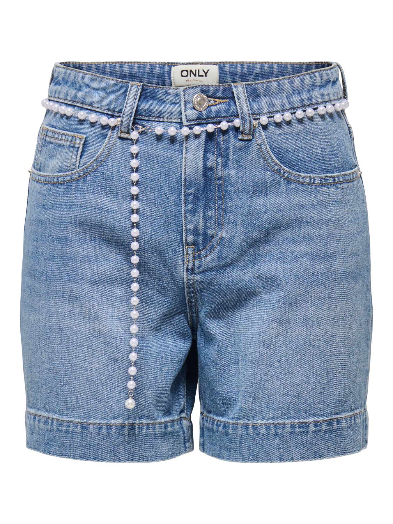 Pantaloni scurti Onlphine Hw Pearl Dnm Mae