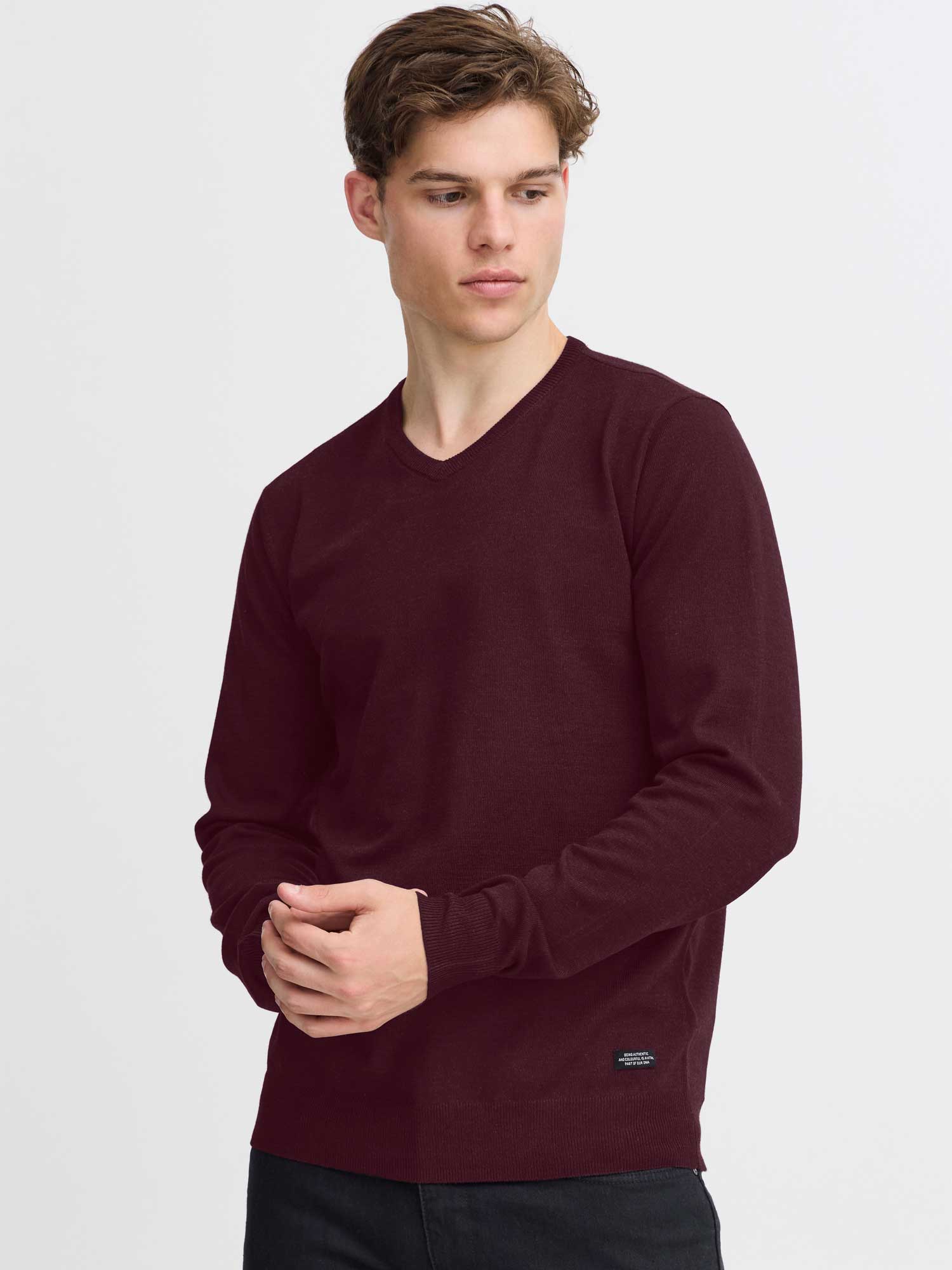 Pulover Bhbruton V-neck Knit Noos