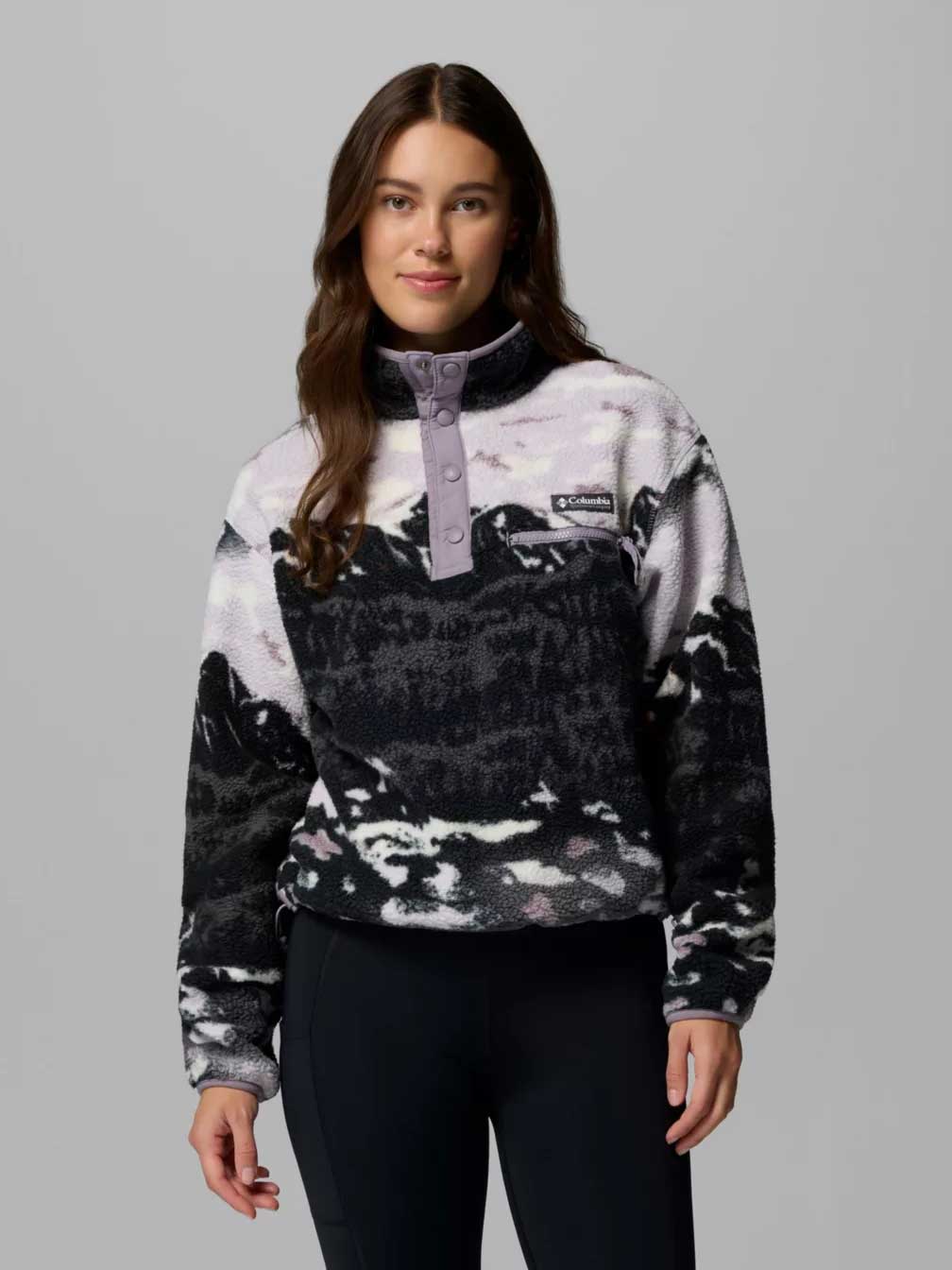 Polar W Helvetia™ Ii Printed Cropped Half Snap