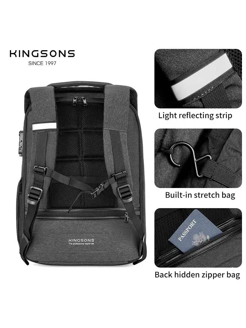 Kingsons Раница за лаптоп Metroshield 17