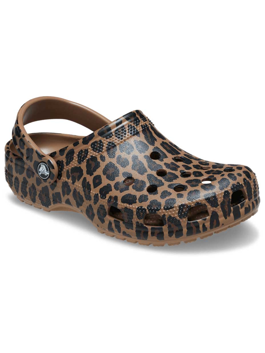 CROCS Чехли Crocs Classic Animal Clog_Sepia/Leopard