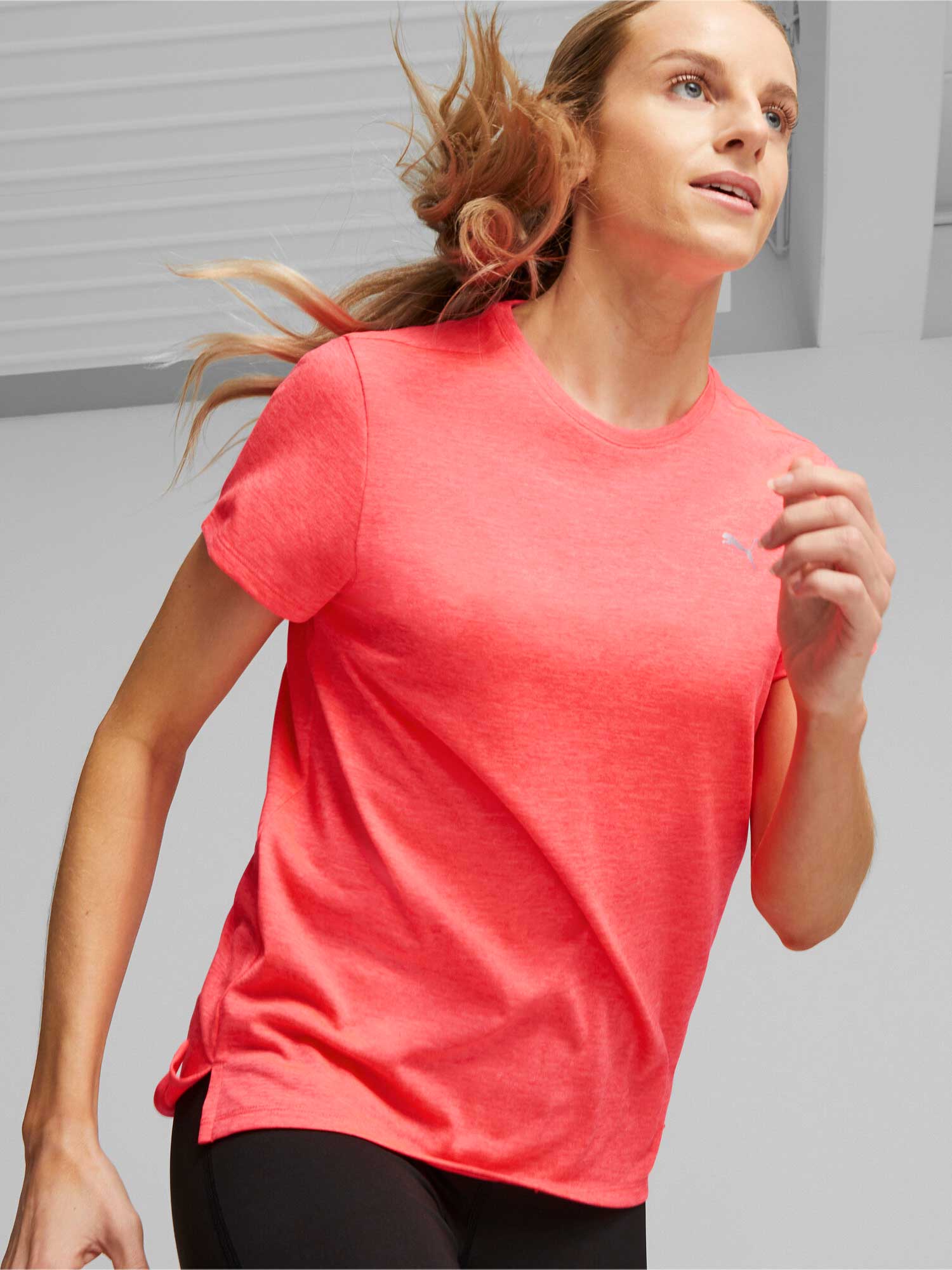 Tricou Run Favorite Heather Ss W