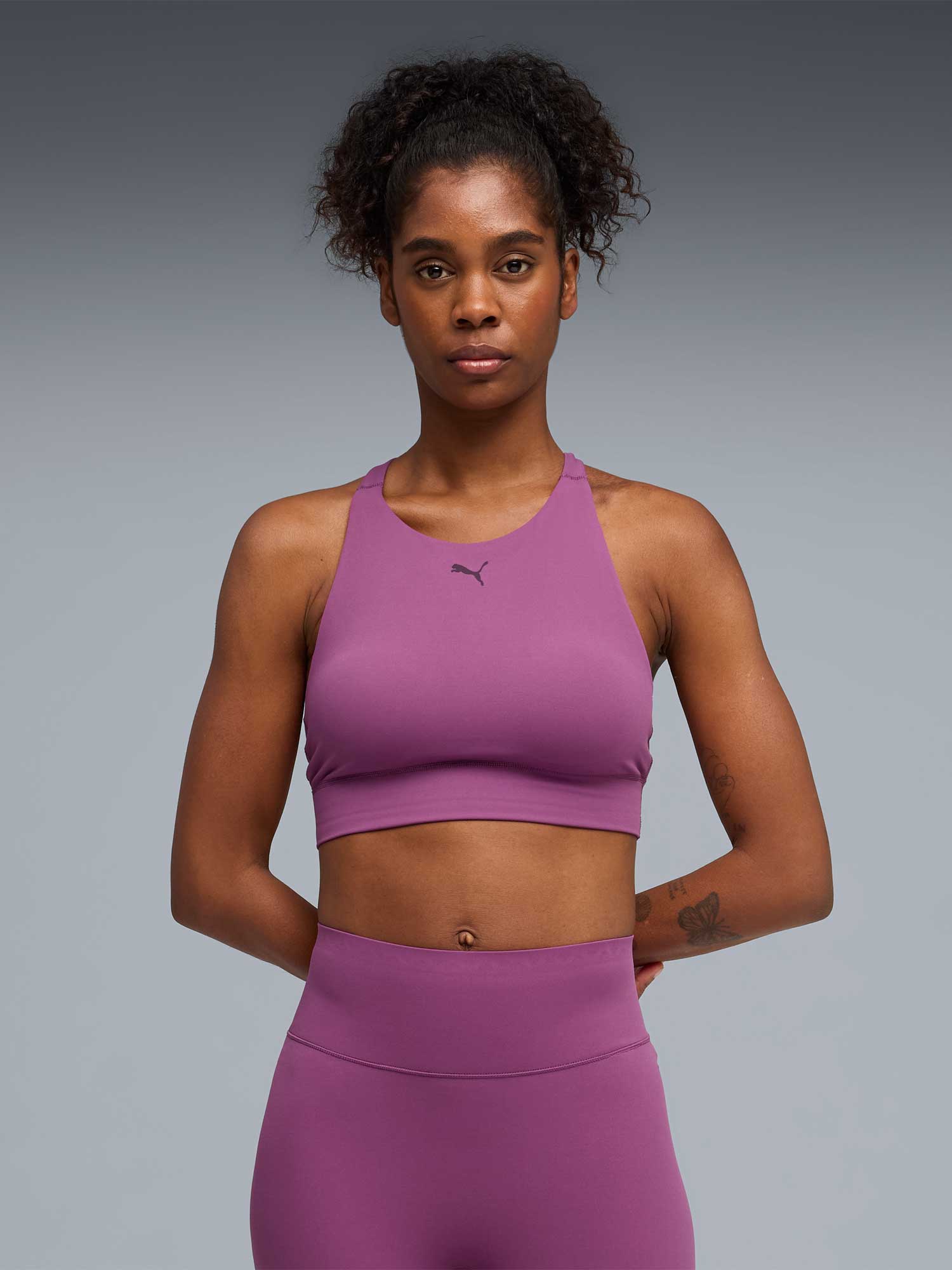 PUMA Спортен сутиен SHAPELUXE HIGH NECK BRA - MID