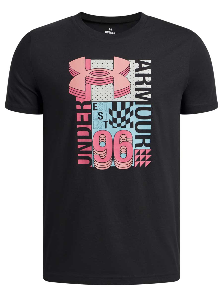 UNDER ARMOUR Тениска UA B LOGO WM COLLAGE SS