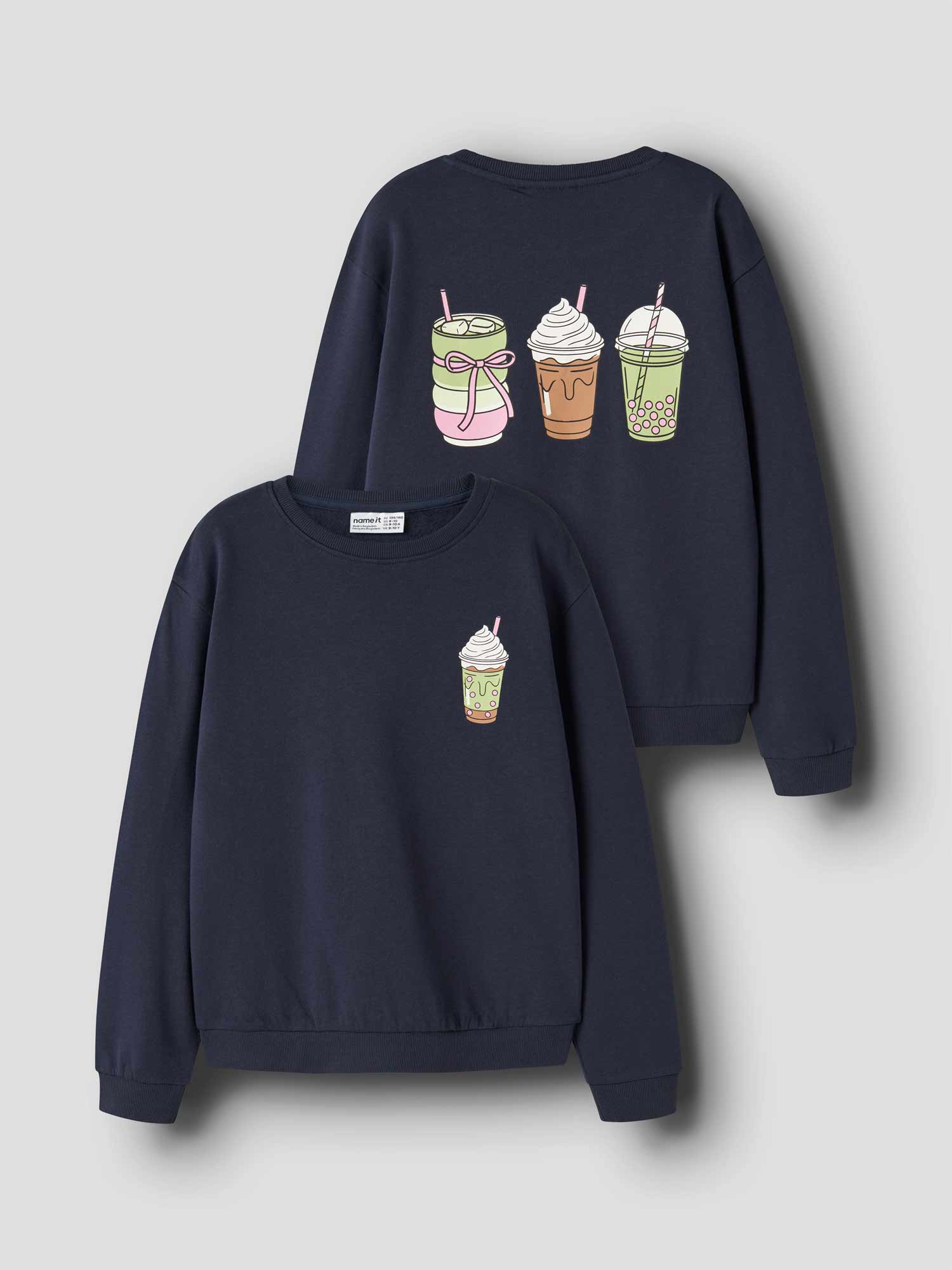 NAME IT Суитшърт NKFVASACHA LS NREG SWEAT BRU
