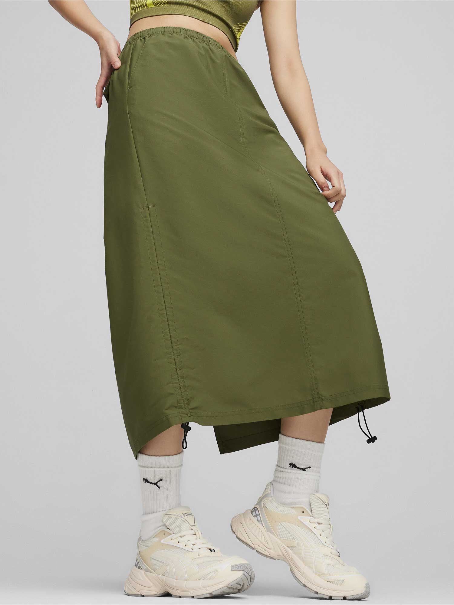 Fusta Dare To Midi Woven Skirt