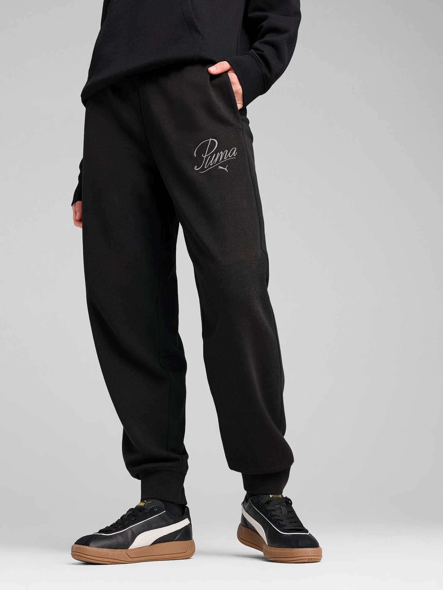 Pantaloni sport Ess Script Tr Cl