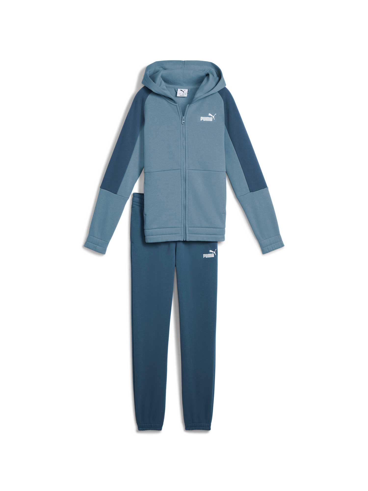 Trening Ess Block Hooded Full-zip Sweat