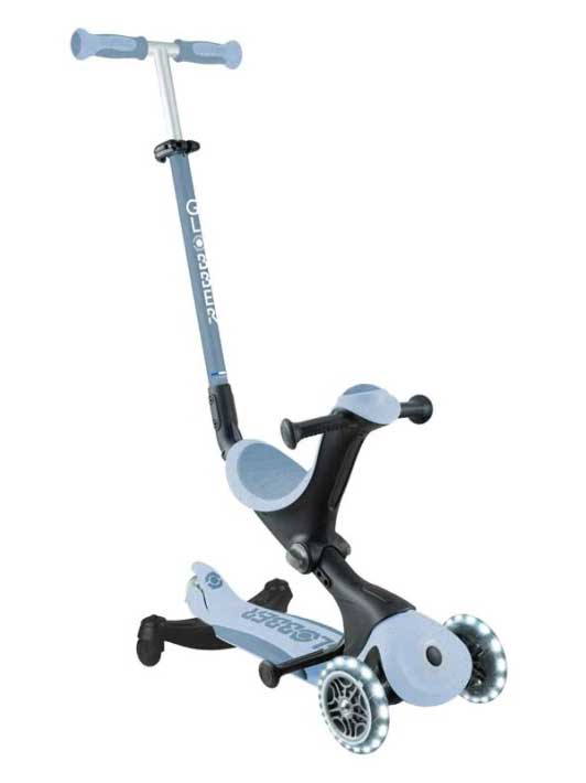 GLOBBER Тротинетка 5 в 1 GO UP DELUXE LIGHTS ECOLOGIC 360