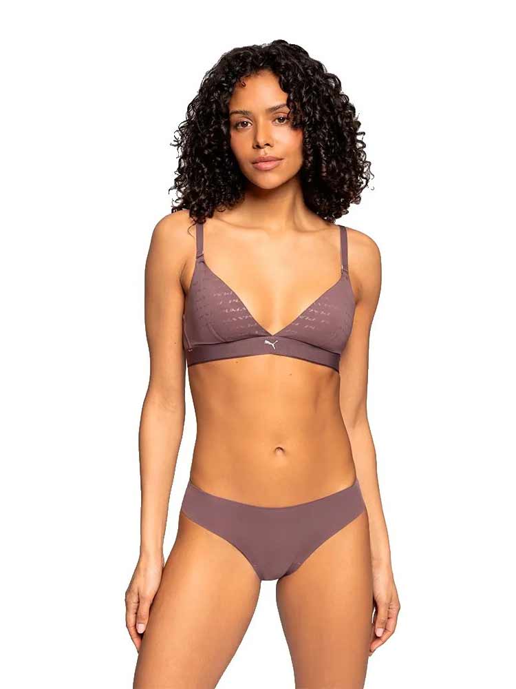 PUMA Бельо PUMA WOMEN EMBOSSED LOGO BRIEFS 2P