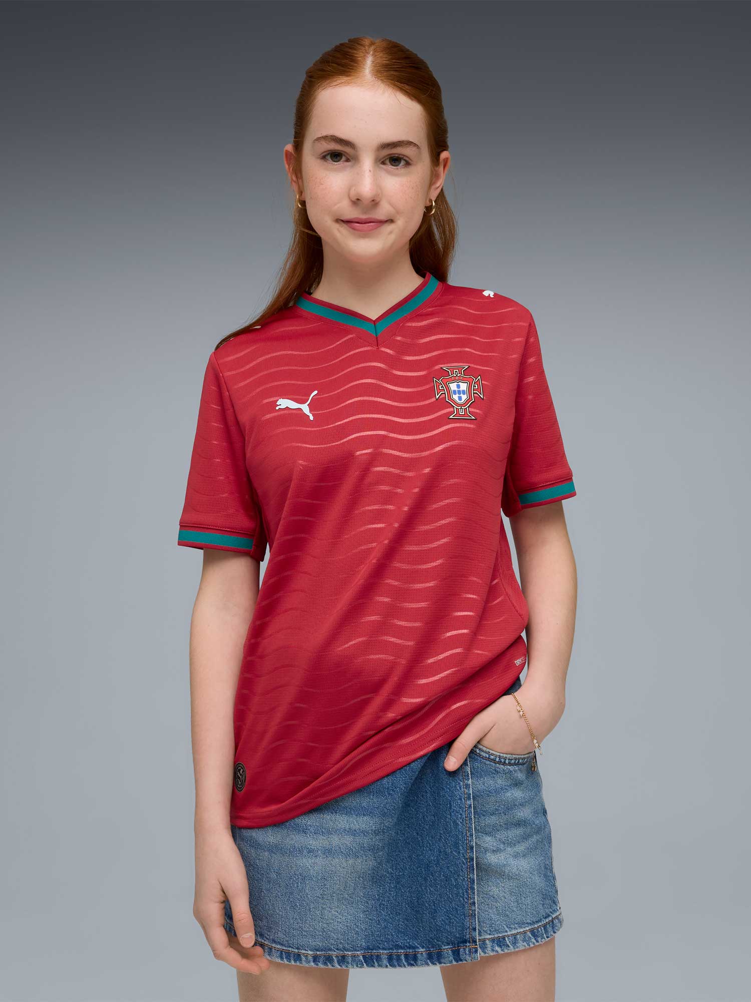 PUMA Тениска PORTUGAL FPF Home Jersey Replica Jr