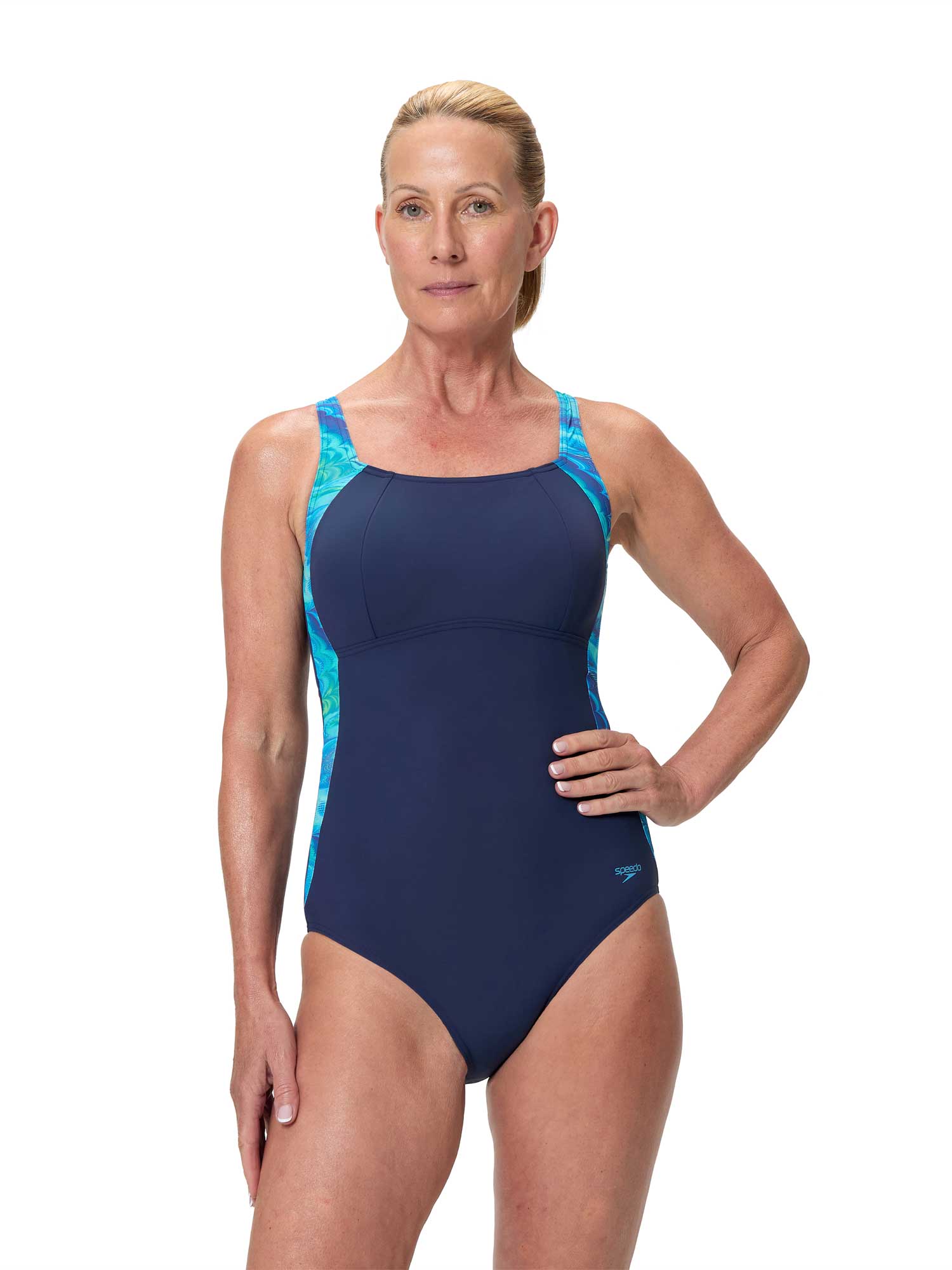 SPEEDO Цял бански PRINT LUNA LUSTRE 1PC AF