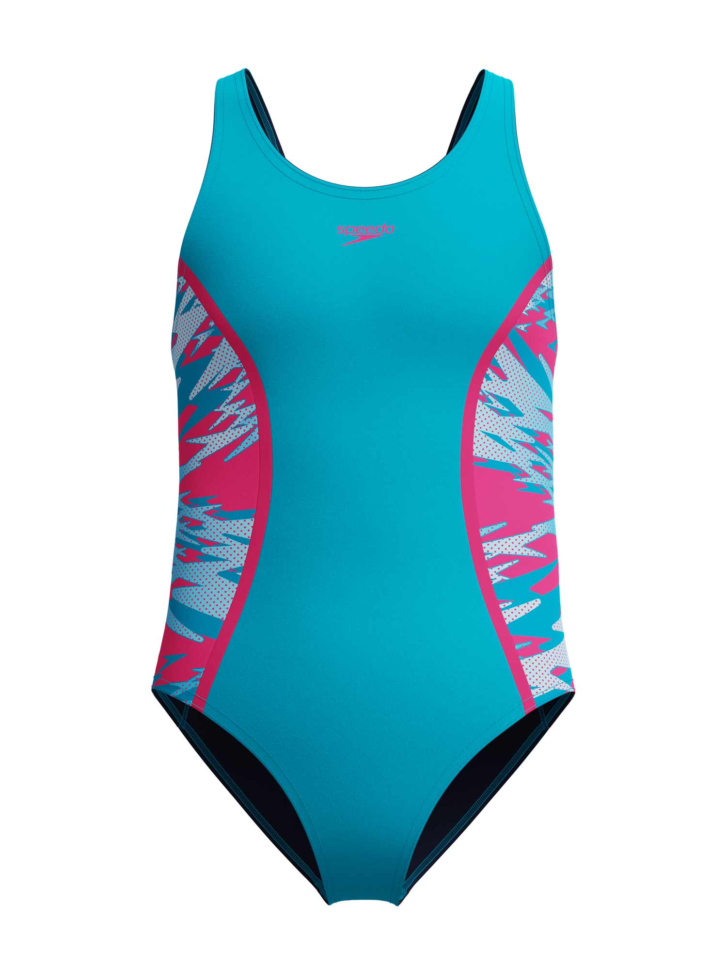 SPEEDO Цял бански GIRLS HYPERBOOM SPLICE MSBK 1PC