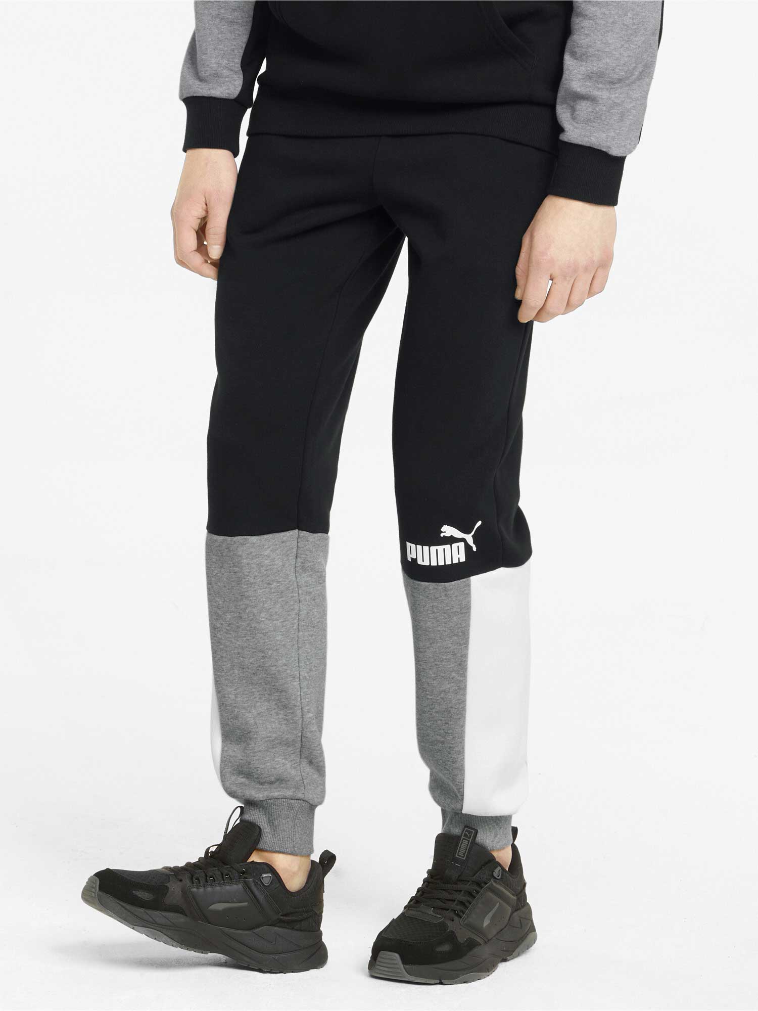 Pantaloni sport Ess+ Block Fl