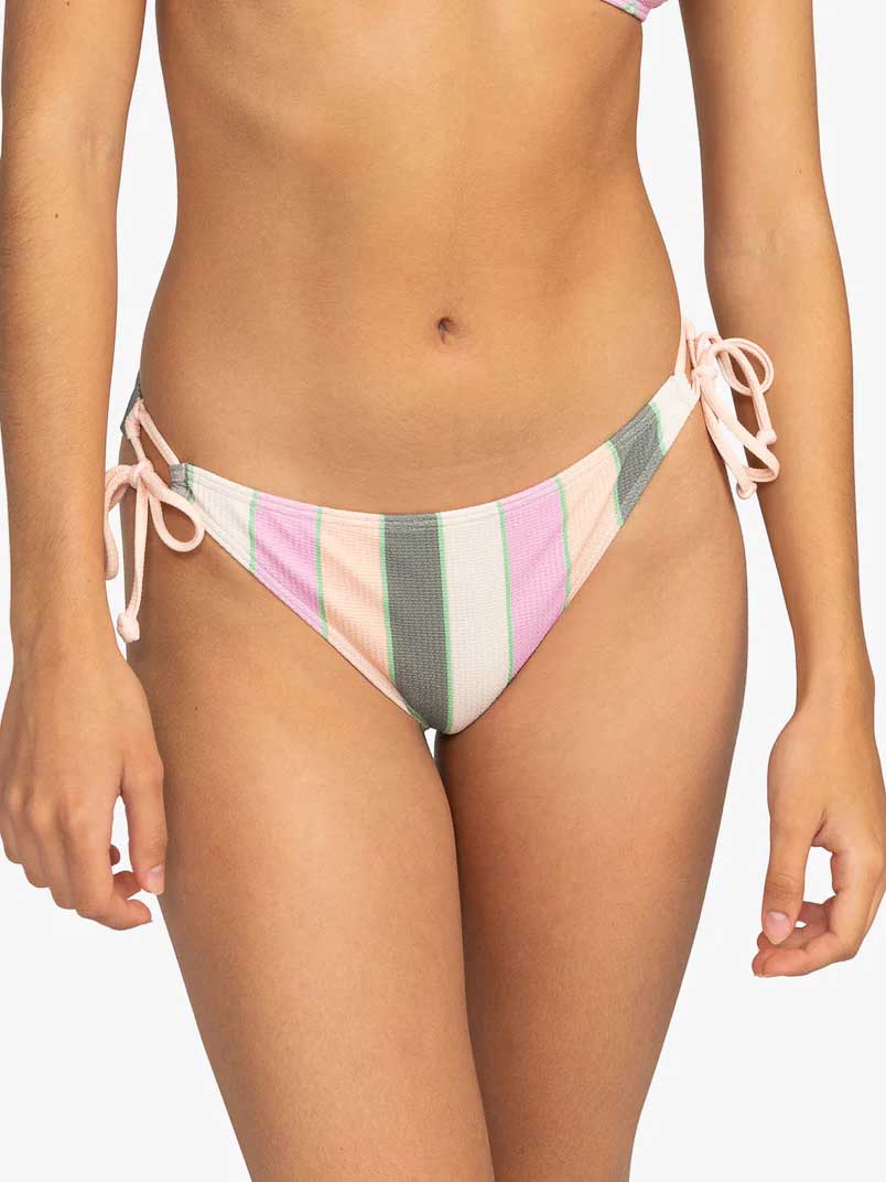 Costum de baie partea de jos Vista Stripe Tie Side Cheeky