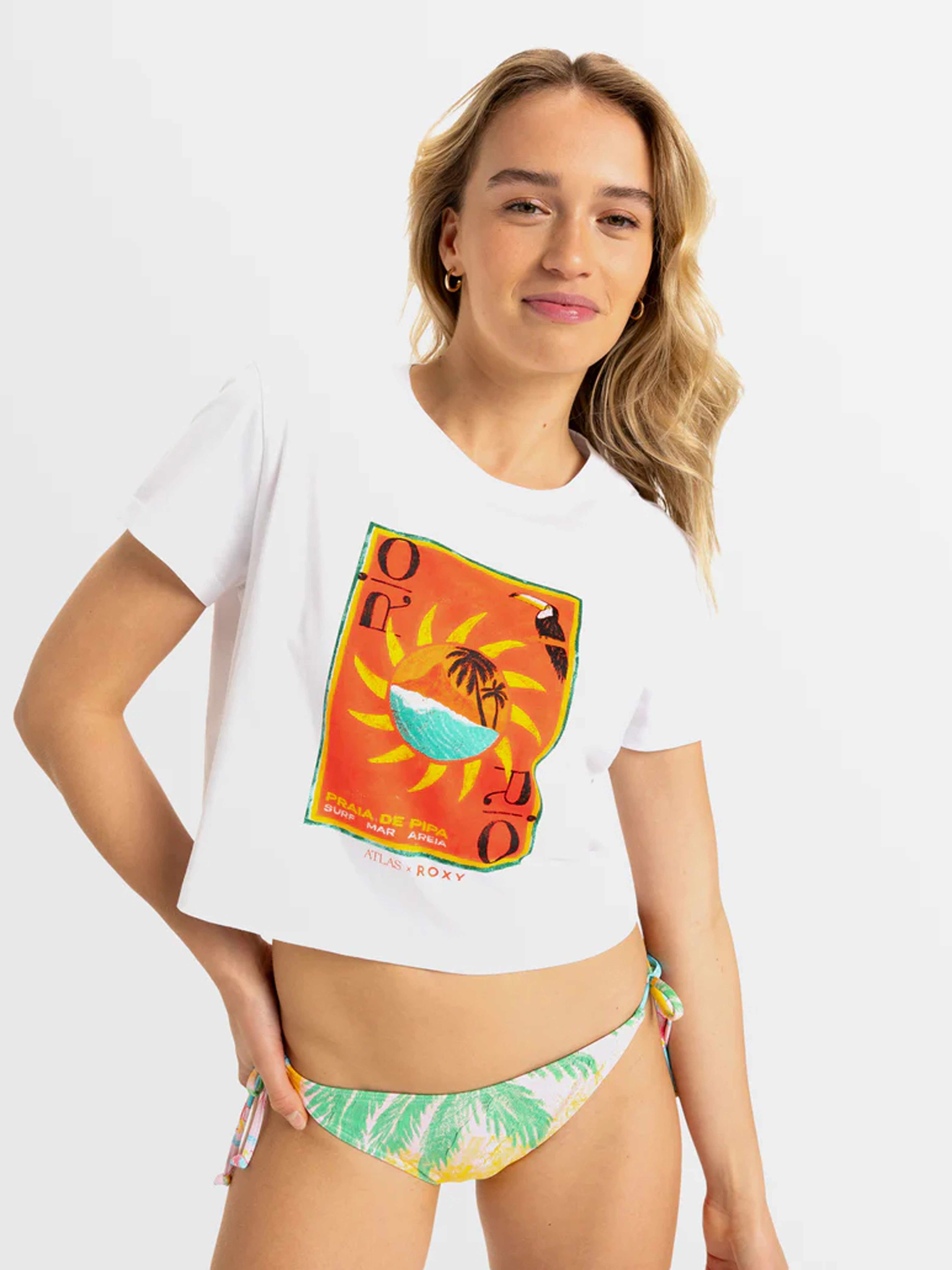 Tricou Atlas Oceanregular Crop