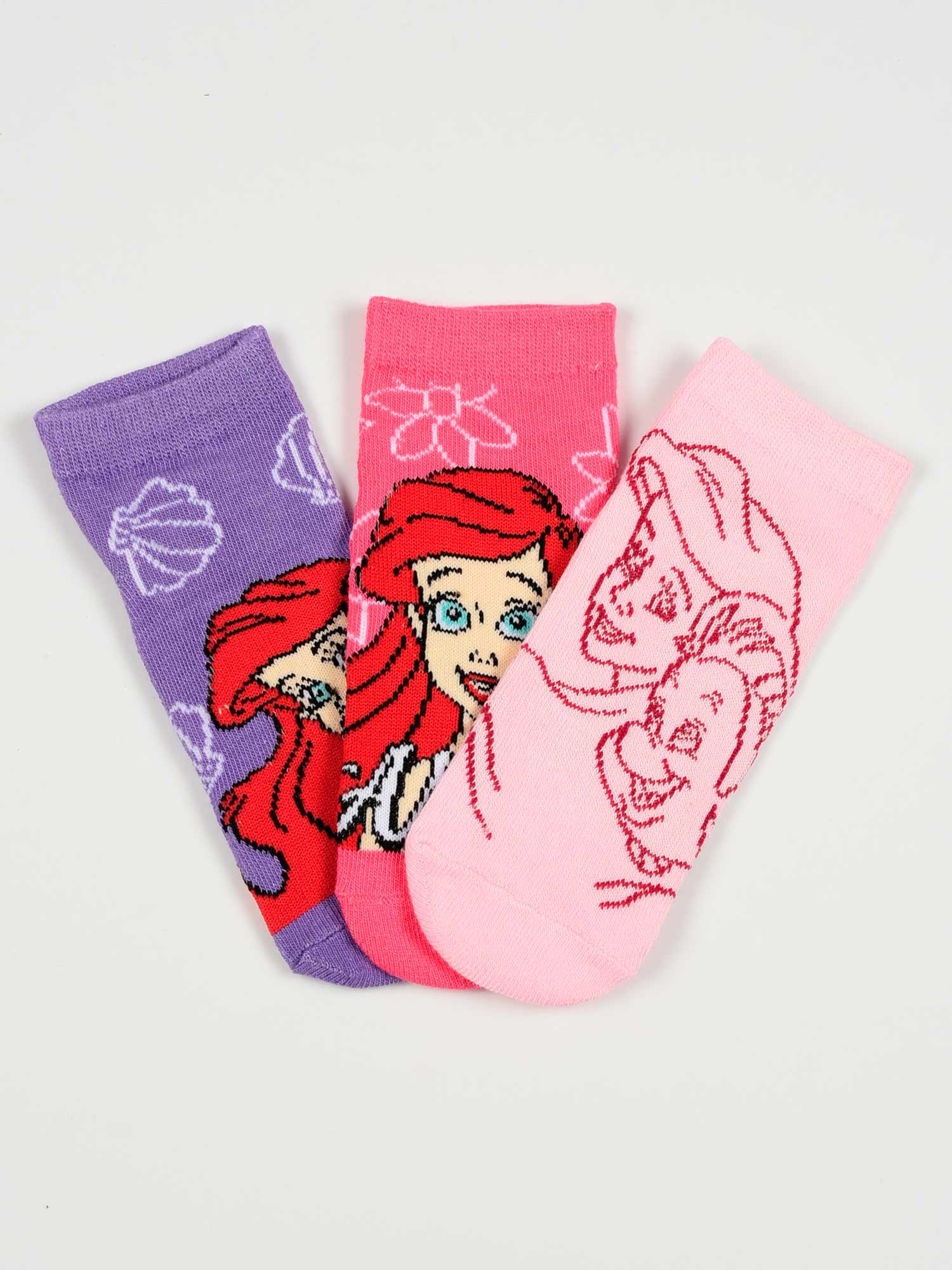 KIDS MOVIE HEROES Чорапи - комплект 3 чифта ARIEL