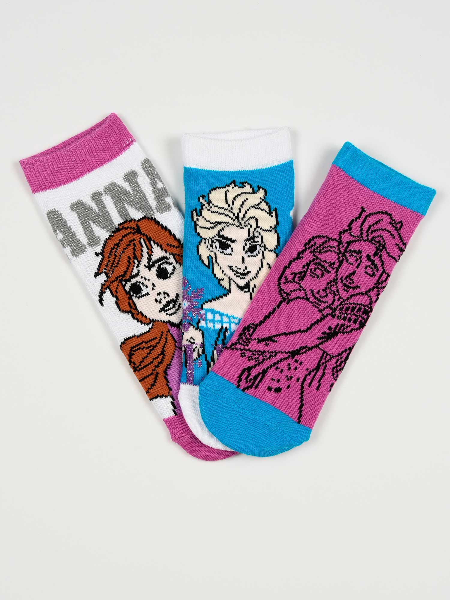 KIDS MOVIE HEROES Чорапи - комплект 3 чифта FROZEN