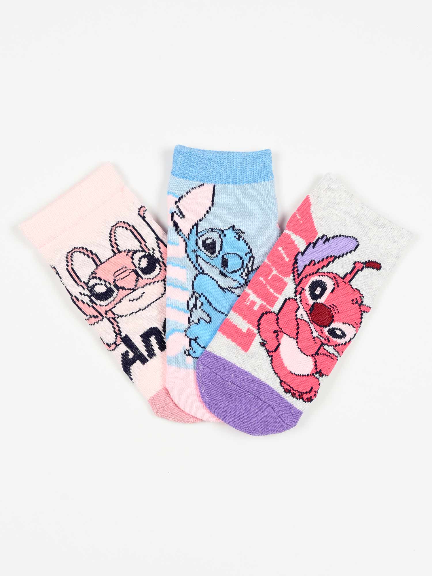 KIDS MOVIE HEROES Чорапи - комплект 3 чифта Lilo&Stitch