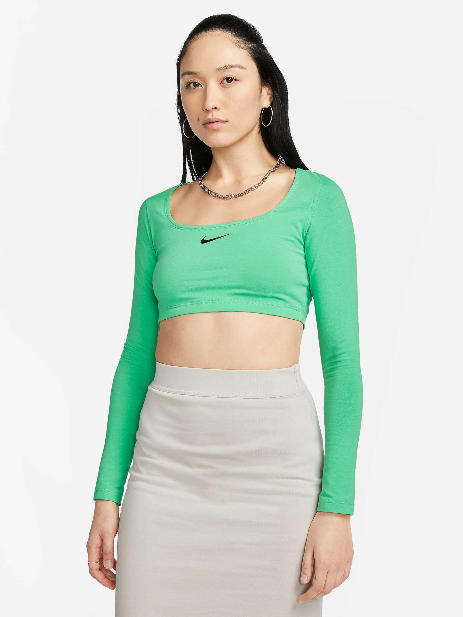 Bluza W Ls Crop Top Sw