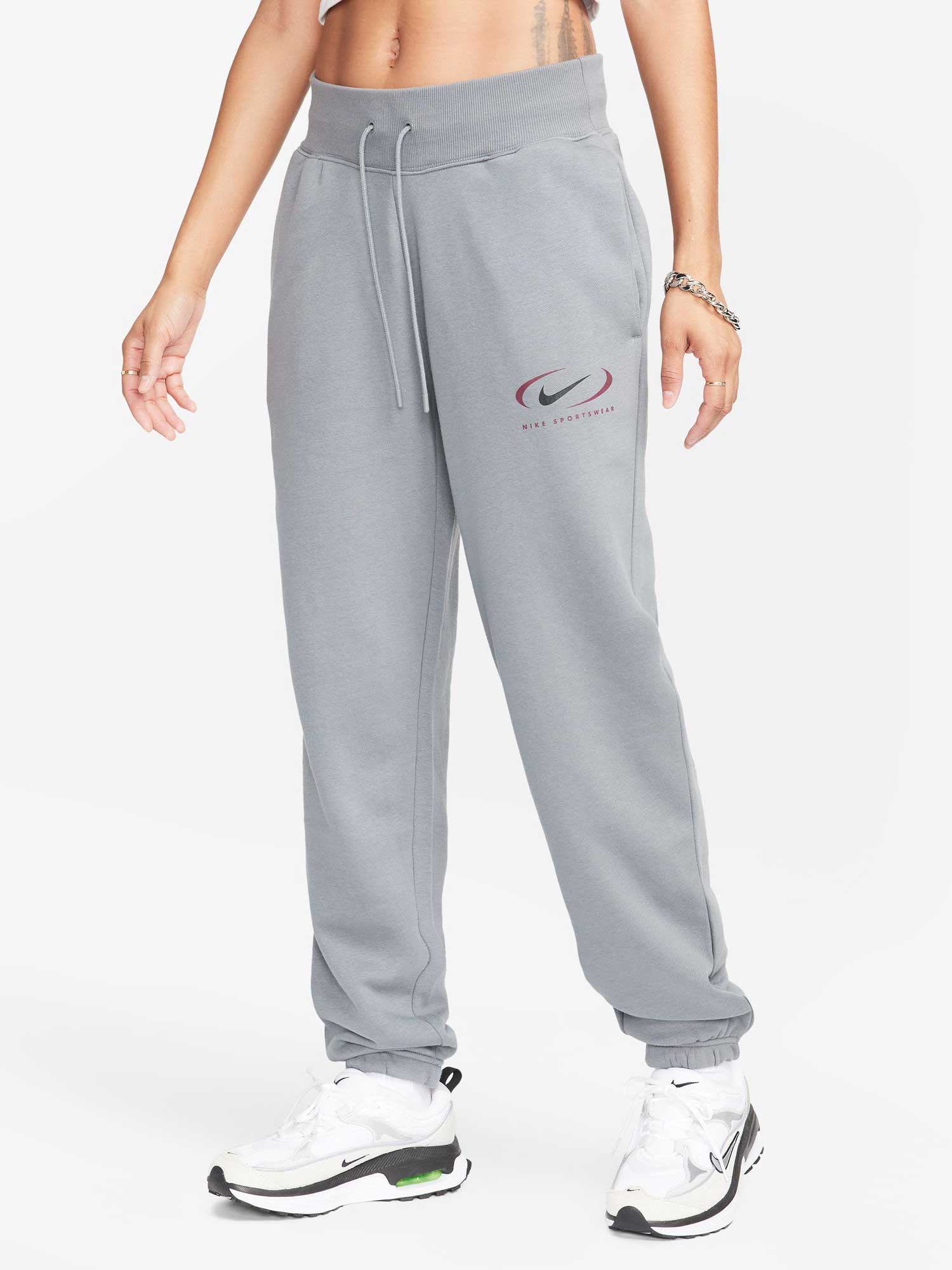 Pantaloni sport W Nsw Phnx Flc Hr Os Prnt