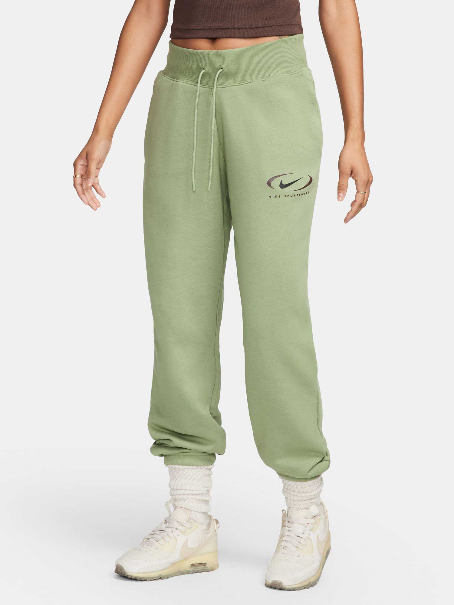 Pantaloni sport W Nsw Phnx Flc Hr Os Prnt