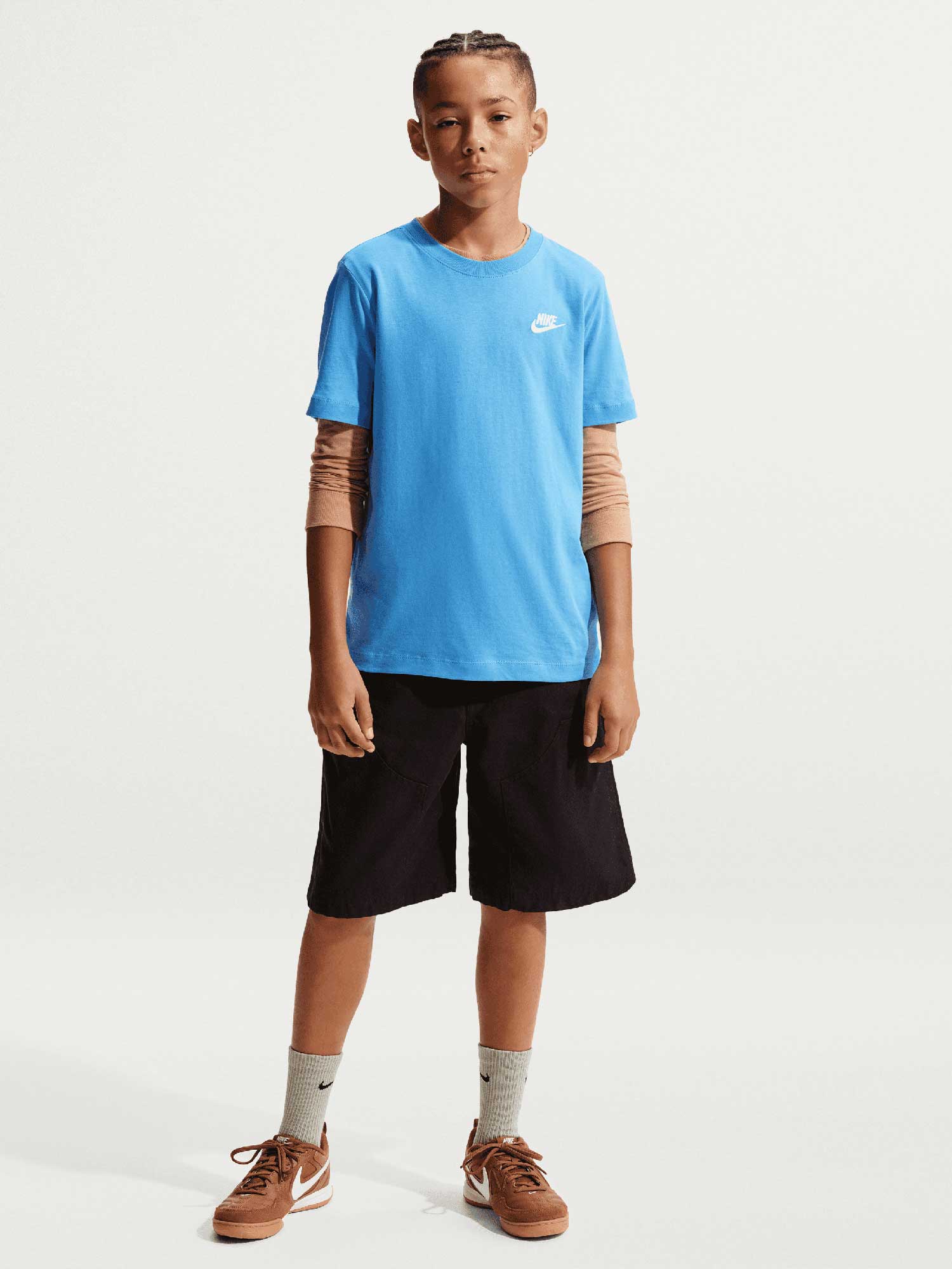 NIKE Тениска K NSW TEE EMB FUTURA LBR