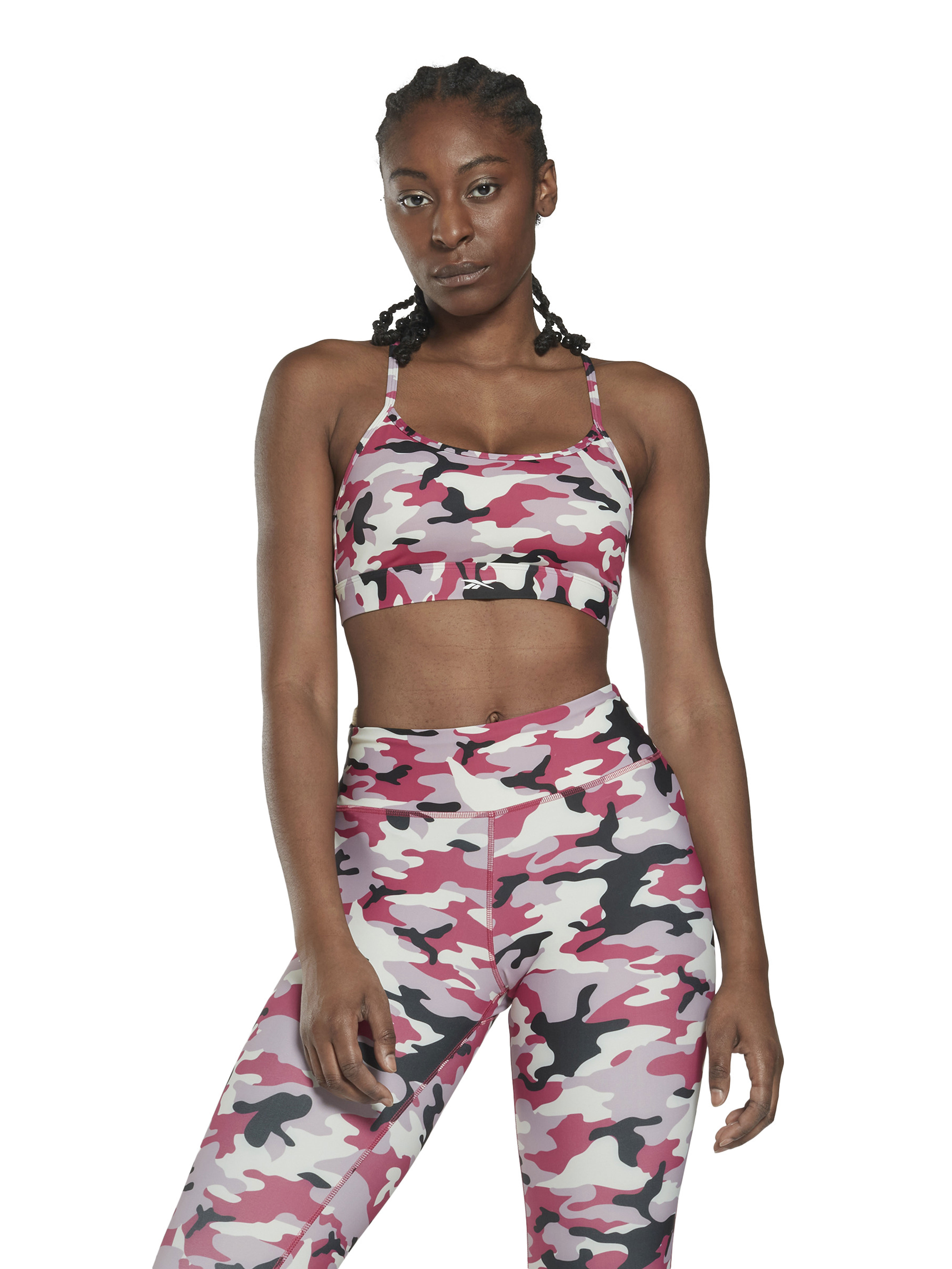 Bustiera sport Lux Skinny Strap Camo Print Sports