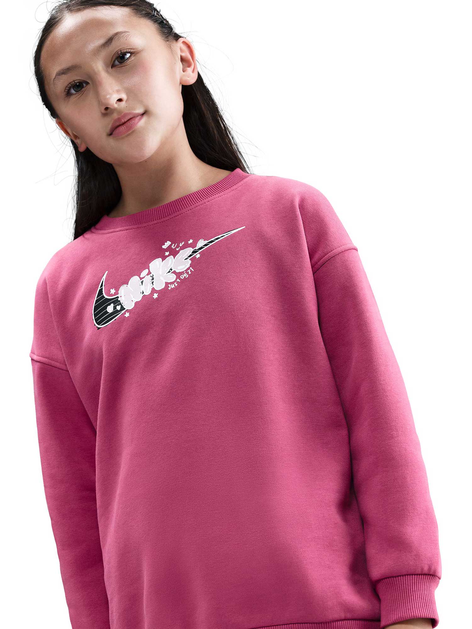 Bluza juniori G Nsw Club Flc Ovrszd Crew Gx
