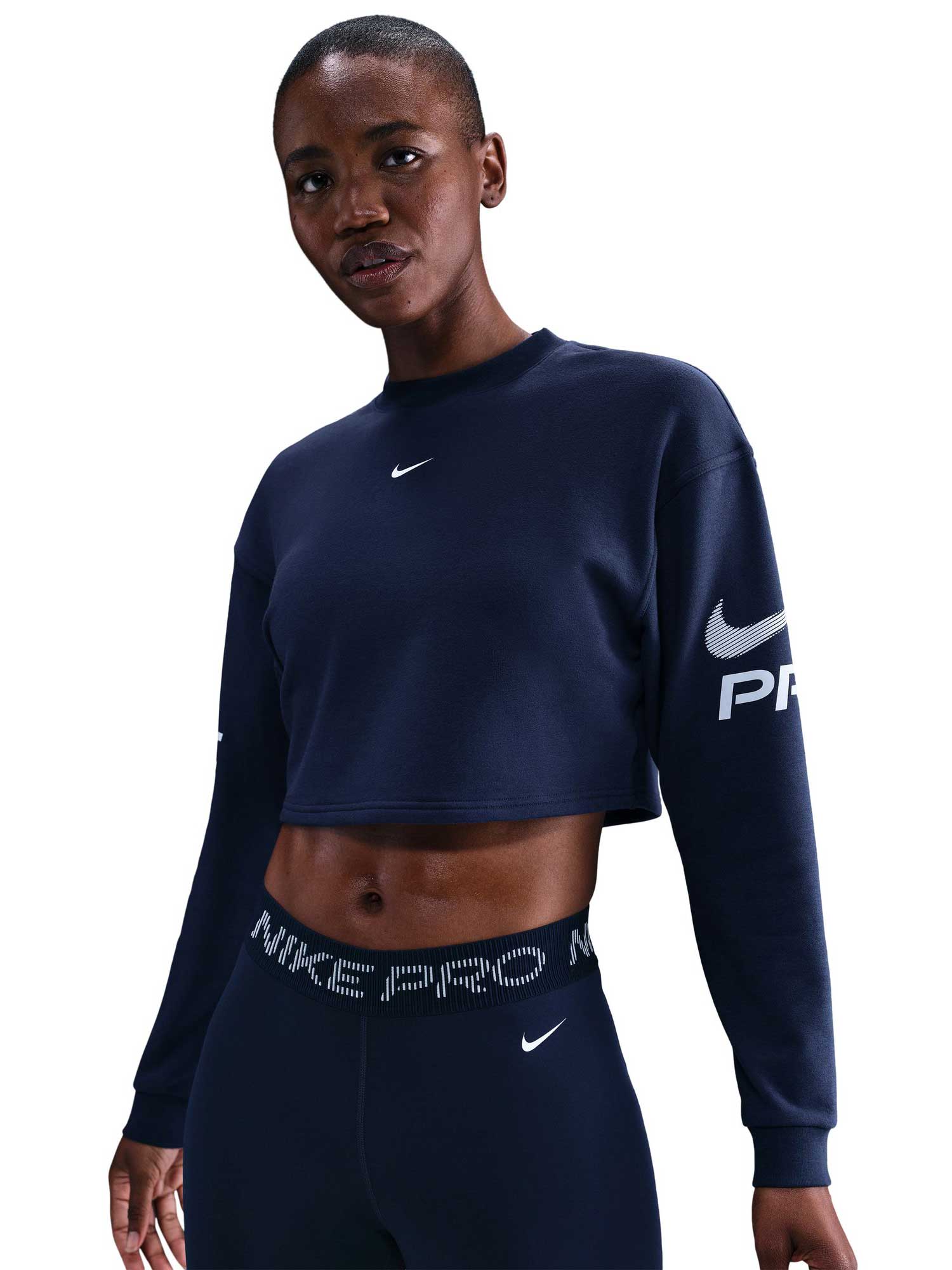 Bluza W Np Df Flc Crew Tt Grx