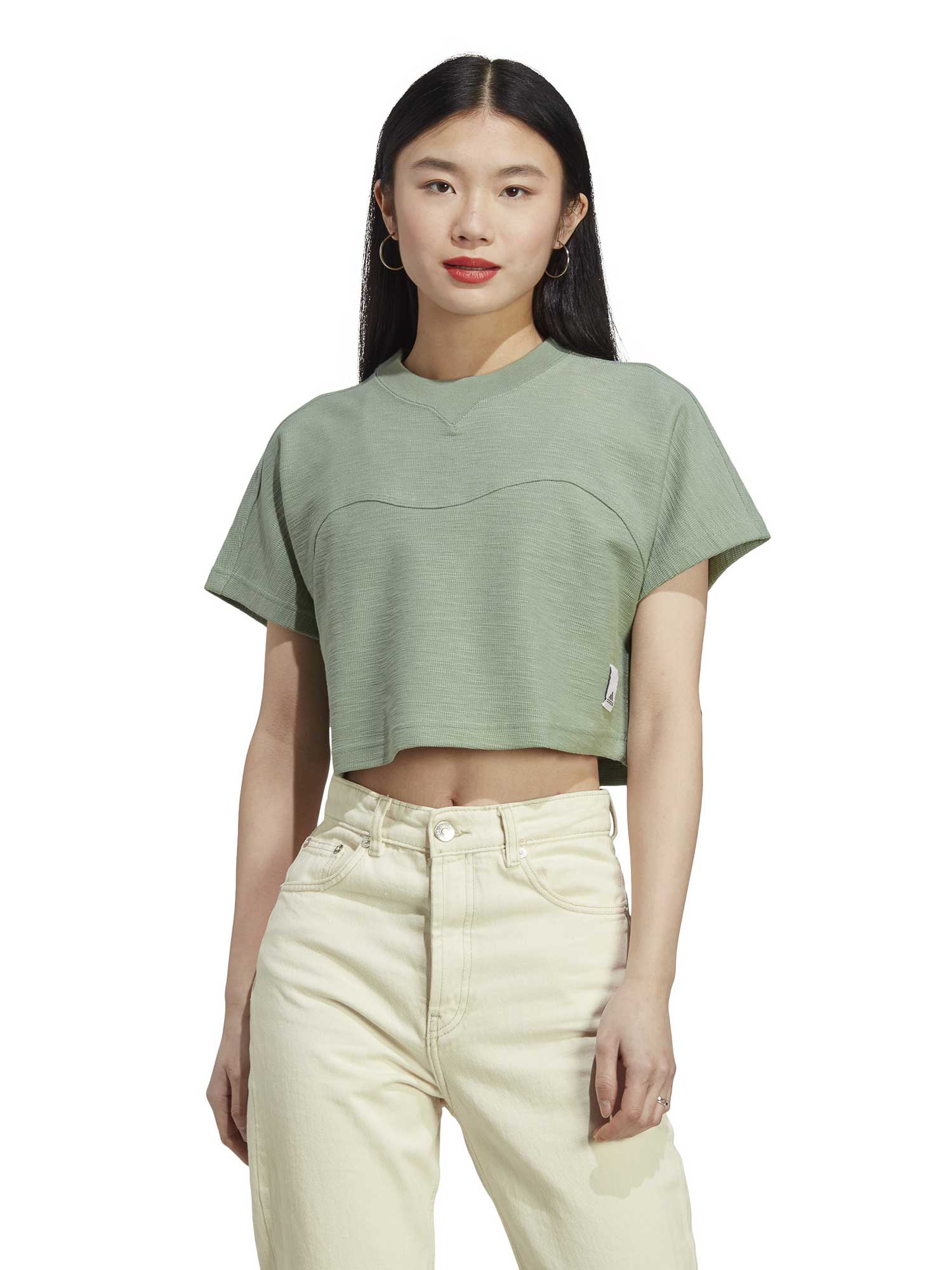 Tricou Lounge Terry Loop Crop